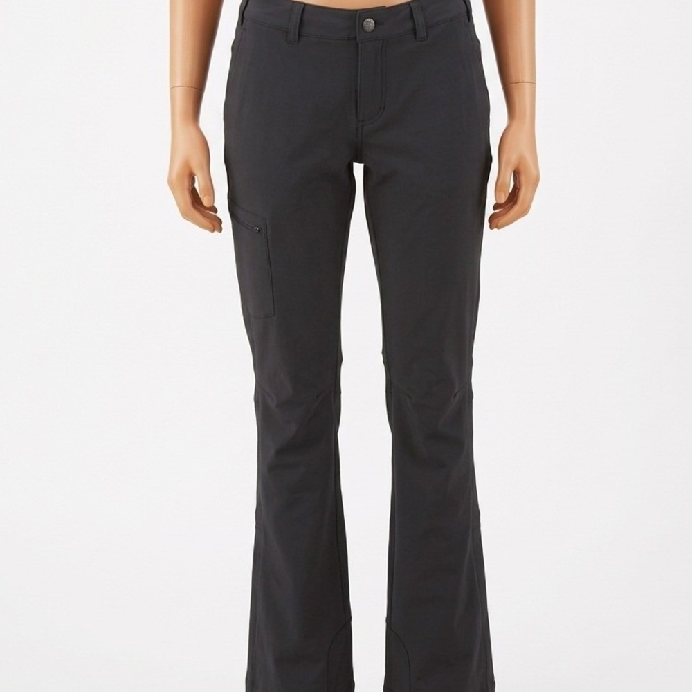 REI Women's Performance Hiking Pants 4 Long Black Cargo 4-Way Stretch Gorpcore